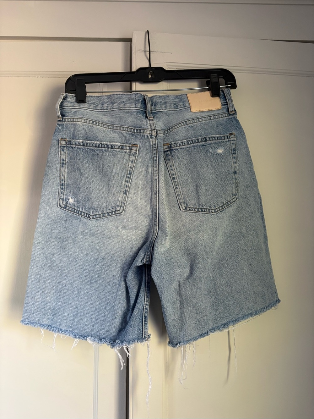 Everlane The Cheeky Long Organic Cotton Denim Short - Picture 2 of 3